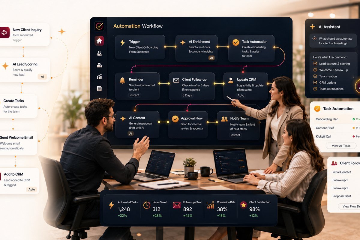 Automation and AI Assistance illustration
